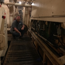 bryan working on boat