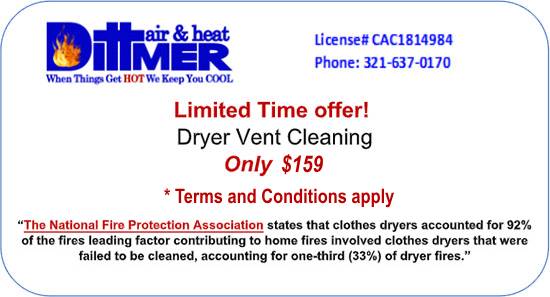 Limited Offer Dryer Vent Cleaning